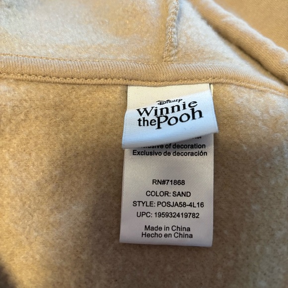 Winnie The Pooh zip up hoodie size small - Picture 5 of 6